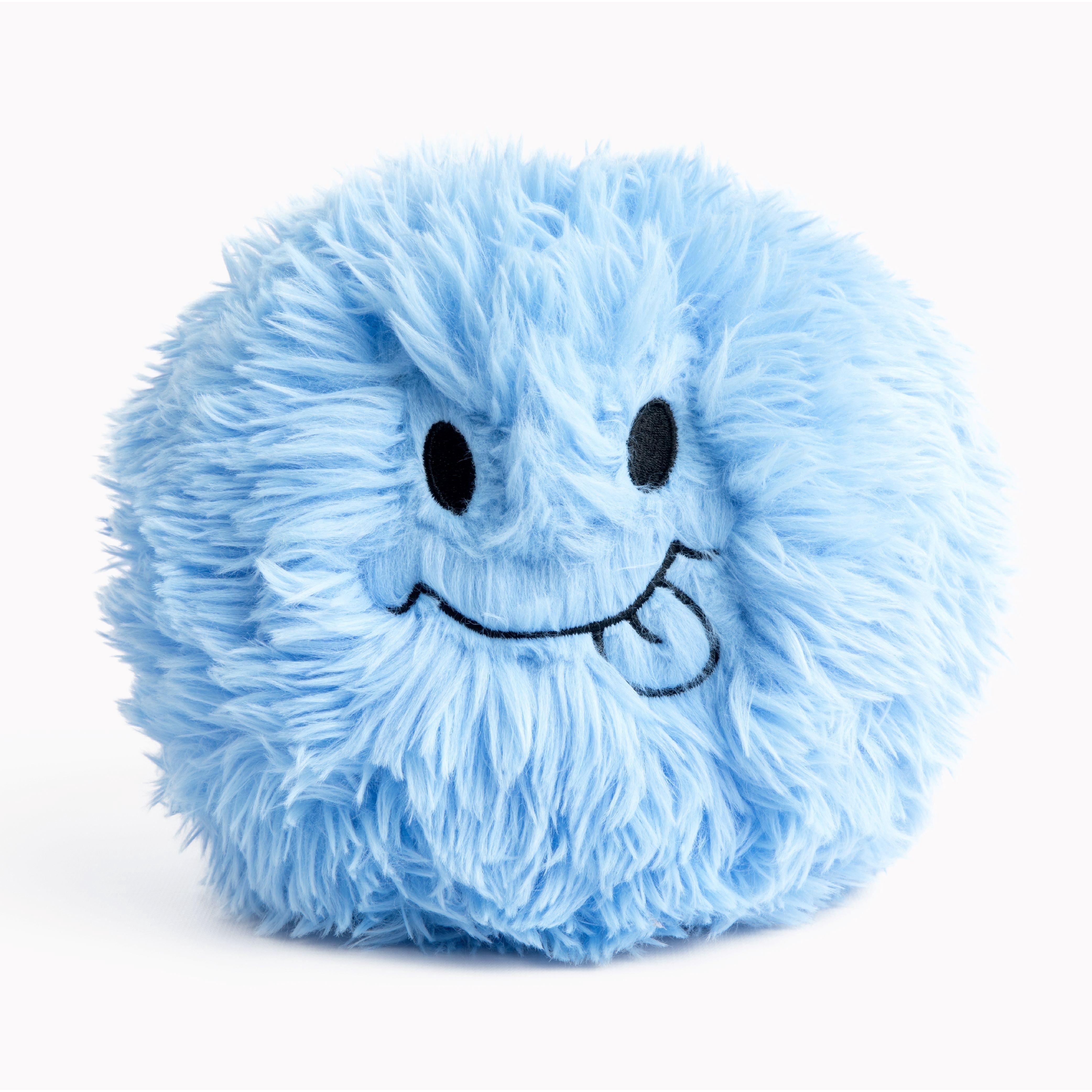 The Hug Ball from Hugimals - 3 lb Weighted Ball for Sensory Play - Blue Plush with Fun “Sweet/Silly” Faces - for Emotional Regulation, Social Emotional Learning, Relaxation, Comfort, Education Age 2+