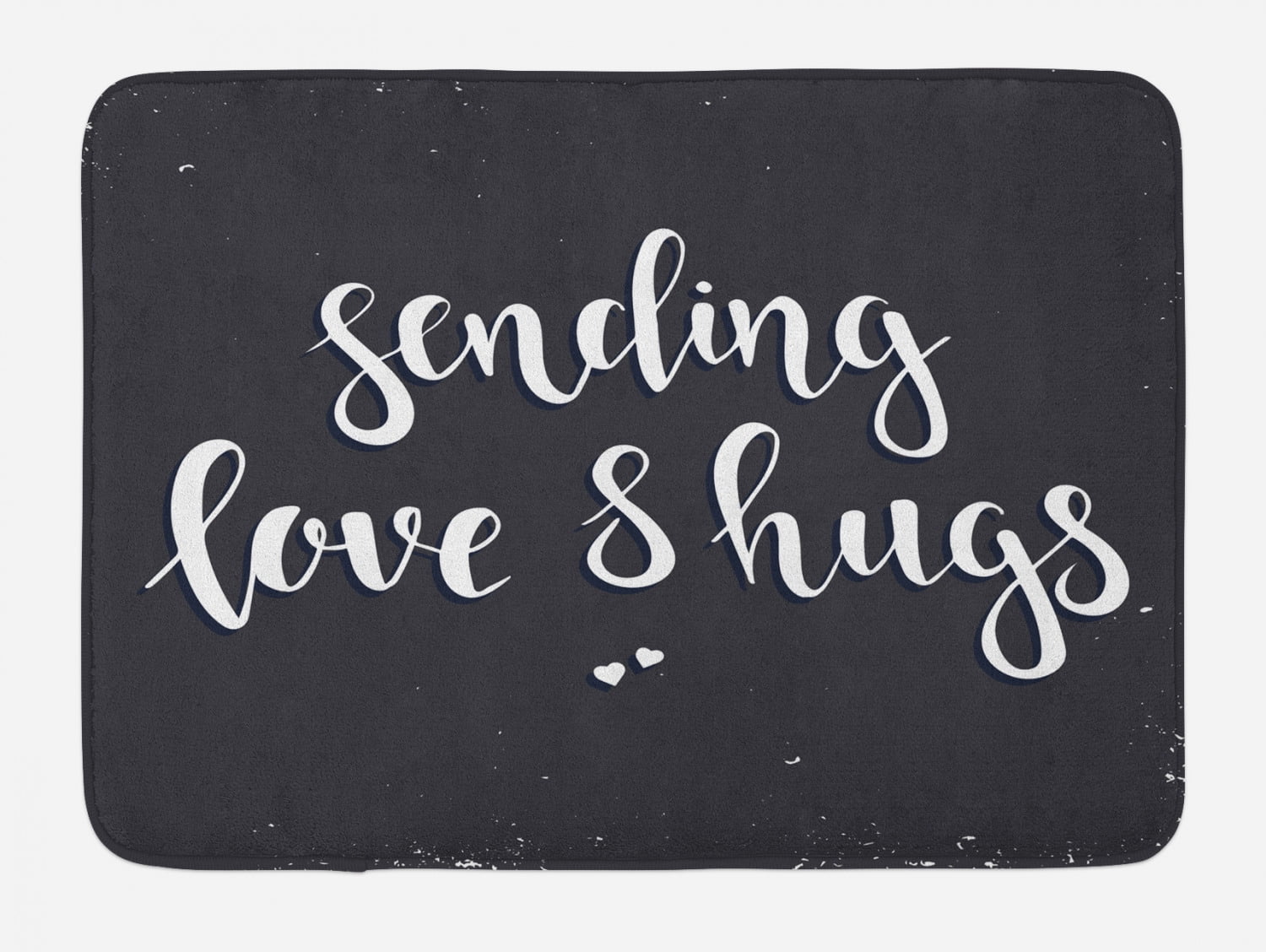 Hug Bath Mat, Sending Love and Hugs Lettering in Ink Brush Cursive ...