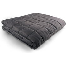 Hug Bud Heavy Weighted Blanket Thick Comforter Sensory Blanket, 48x72" 12-lbs Gray