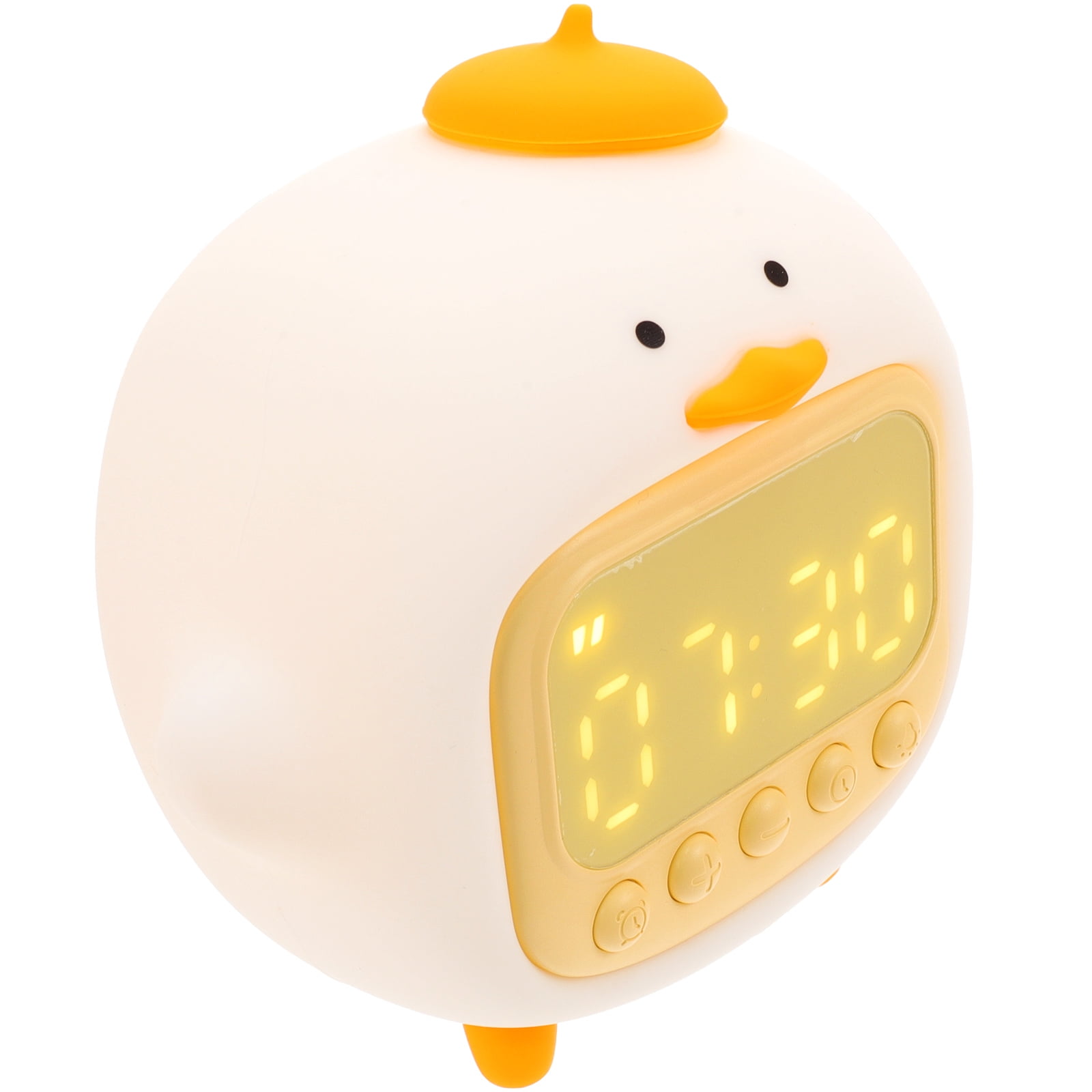 Hug Duck Alarm Clock Kids Cartoon Clocks Nightlight Table Top Decor