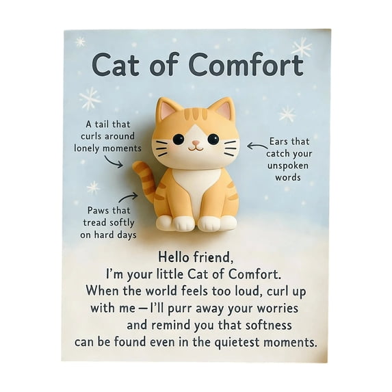 Hug Gifts with Encouraging Card, Animal Friend Comfort , Thinking of You Gifts for Friends Family, Inspirational Keepsake for Gift C,3.5x2.7 inch