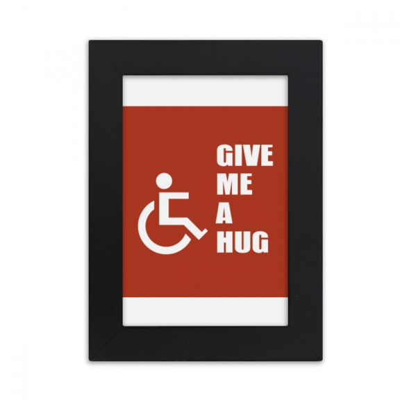 Hug Help Body Disability Lucky Desktop Photo Frame Picture Display Art Painting Exhibit
