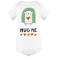 thumbnail image 1 of Hug Me Hedgehog Hand Drawing Bodysuit Infant -Image by Shutterstock,  Newborn, 1 of 2