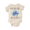 thumbnail image 1 of Hug Me Like Octopus Newborn Baby Bodysuit, 1 of 6