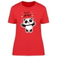 thumbnail image 1 of Hug Me Please! Cute Panda T-Shirt Women -Image by Shutterstock, Female x-Large, 1 of 2