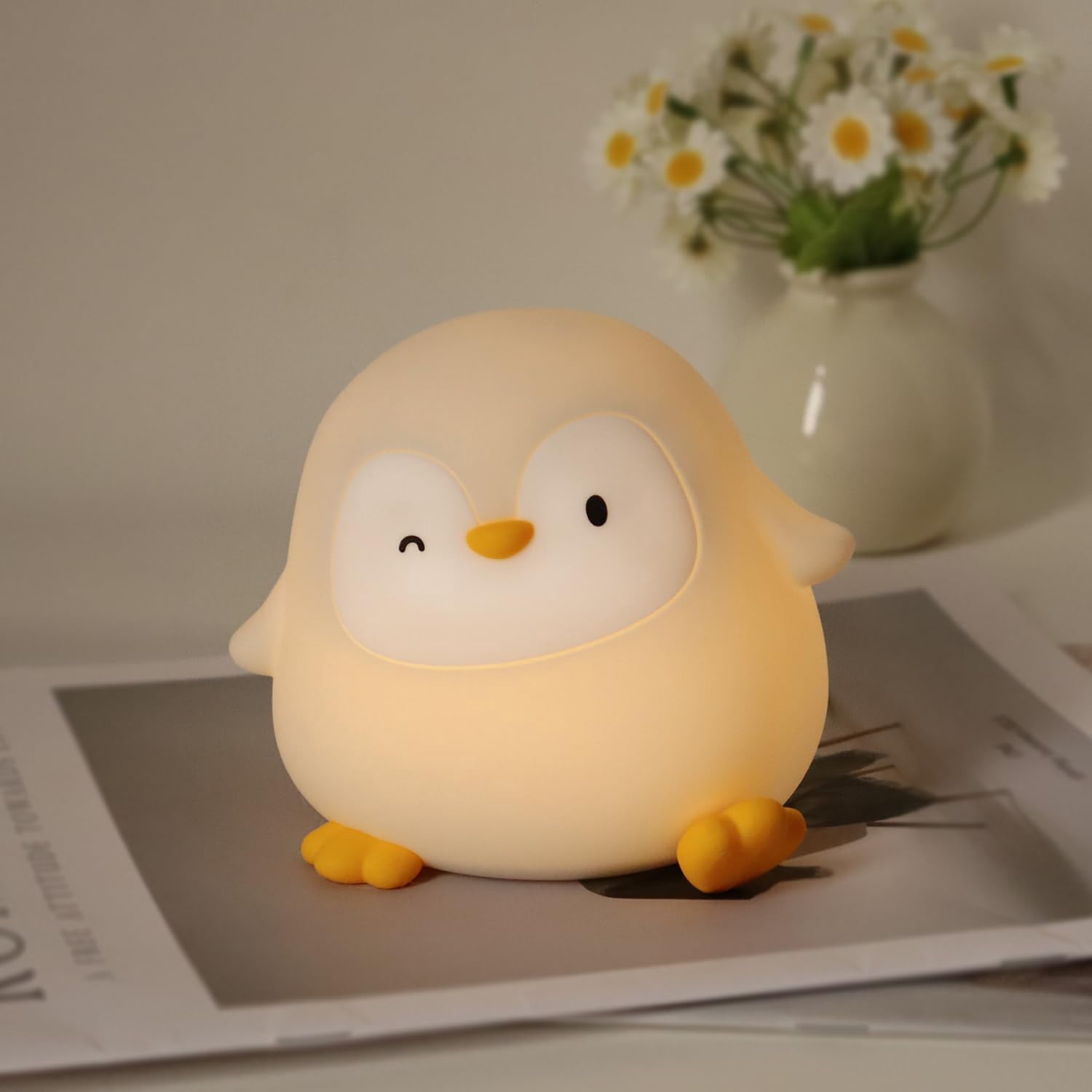 Hug Mushroom Lamp, Cute Mushroom Night Light, 2 Levels Dimmable Night ...