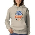 thumbnail image 1 of Hug Your Corgi Calligraphy Hoodie Women -Image by Shutterstock, Female 5X-Large, 1 of 4