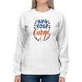 thumbnail image 1 of Hug Your Corgi Calligraphy Sweatshirt Women -Image by Shutterstock, Female Small, 1 of 4