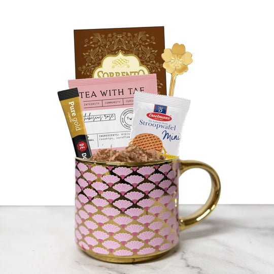 Hug in a Mug Gift Set, Pink - Coffee, Tea & Cocoa Gift Box