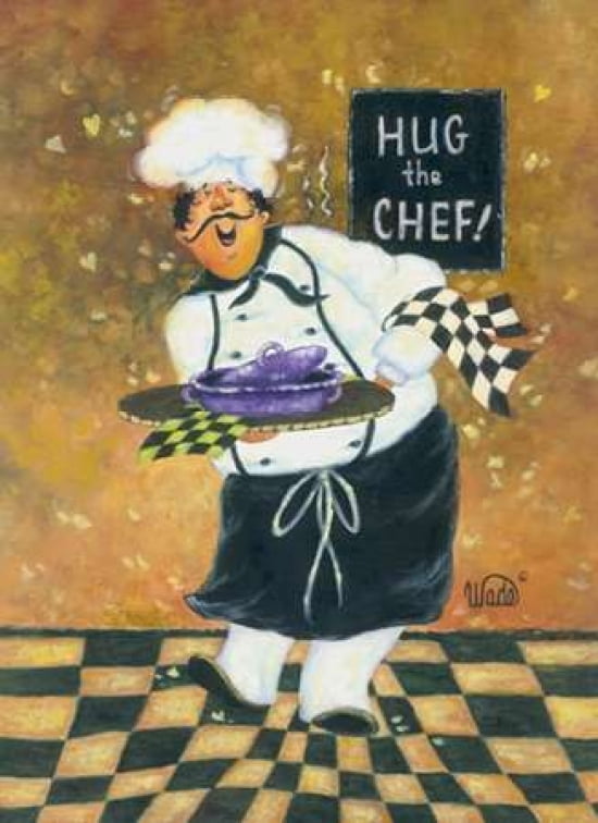 Hug the Chef Canvas Art - Vicki Wade (18 x 24)
