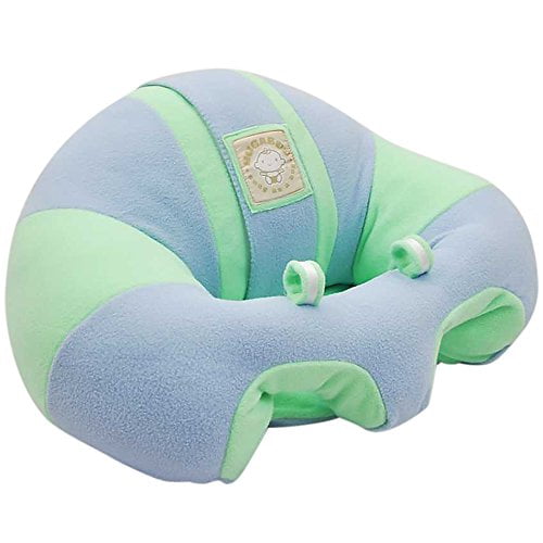 Hugaboo Infant Sitting Chair - Green n' Blue Fleece