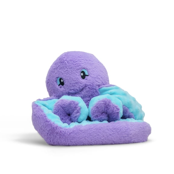 Hugarounds Indigo the Octopus 2.5 lb Microwaveable & Freezable Weighted Plush