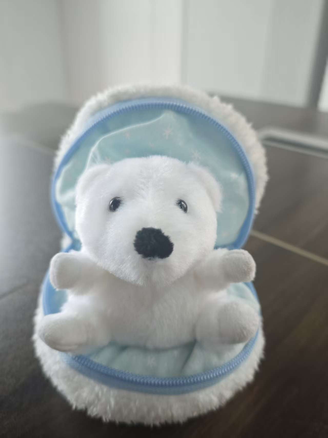 Ninido Zip Up Surprise Egg Polar Bear Snowball Stuffed Animal 6 Inch ninido-zip-up-surprise-egg-polar-bear-snowball-stuffed-animal-6-inch
