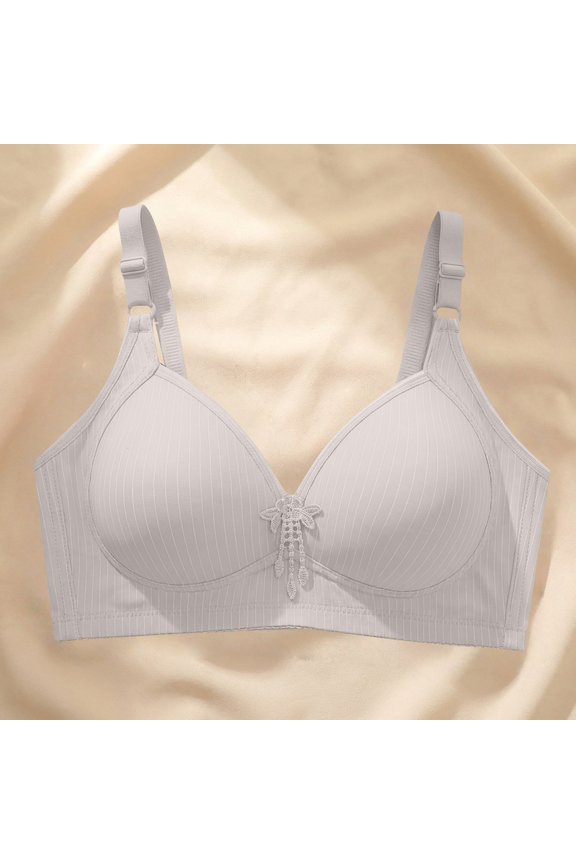 Comfy Bras for Women Women Everyday Comfortable Wireless Bra Soft Seamless Tshirt Bras Supportive Push Up T Shirt Bras for Women Grey 36