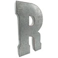 thumbnail image 1 of Huge 20" Metal Letter "R" Wall Decor, Silver with Rusted Edges by SciencePurchase, 1 of 6