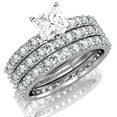 thumbnail image 1 of Huge 3 Carat Trio Wedding Bridal Set on Closeout Sale Limited Time, 1 of 3