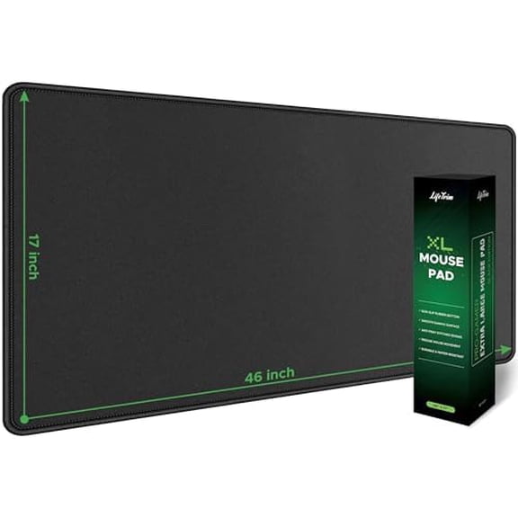 Huge 46x17 5mm Gaming Mouse Pad Large Mouse Pad for Desk Mouse Pad Gaming Giant Black XXL Thick Long Extra Large Extended Big Mouse Pad Gamer Desk Mat$$
