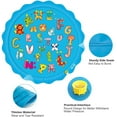 thumbnail image 1 of Huge 68″ Splash Water Play Mat for Little Kids & Toddlers, Water Sprinkler, Water Inflatable Wading Pool for Summer Fun Outdoor Water Toys for Boys & Girls, Alphabet Animal, 1 of 6
