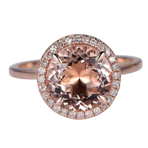 Huge Antique Design Halo 1.25 carat Real Morganite and Man made diamond moissanite Halo Engagement Ring Sterling Silver with 18k Gold Plating