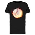 thumbnail image 1 of Huge Baseball Ball On Fire T-Shirt Men -Image by Shutterstock, Male Large, 1 of 2