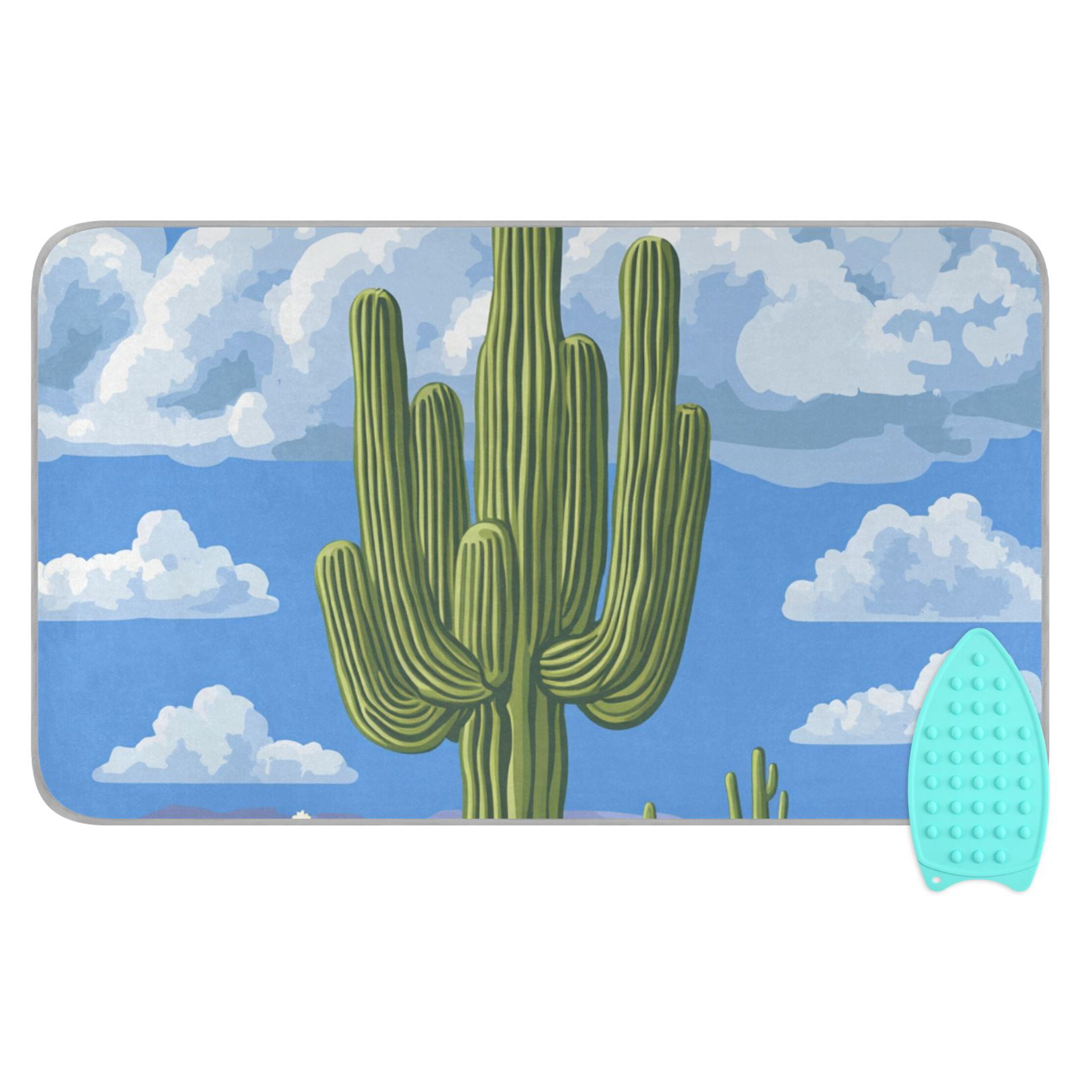Huge Cactu Ironing Mat Blanket for Table Top Travel Portable Ironing Board Pad 47.2x27.6 Inch