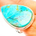 thumbnail image 1 of Huge Chrysocolla Ring Size 11 (925 Sterling Silver)  - Handmade Boho Vintage Jewelry RING131748, 1 of 3
