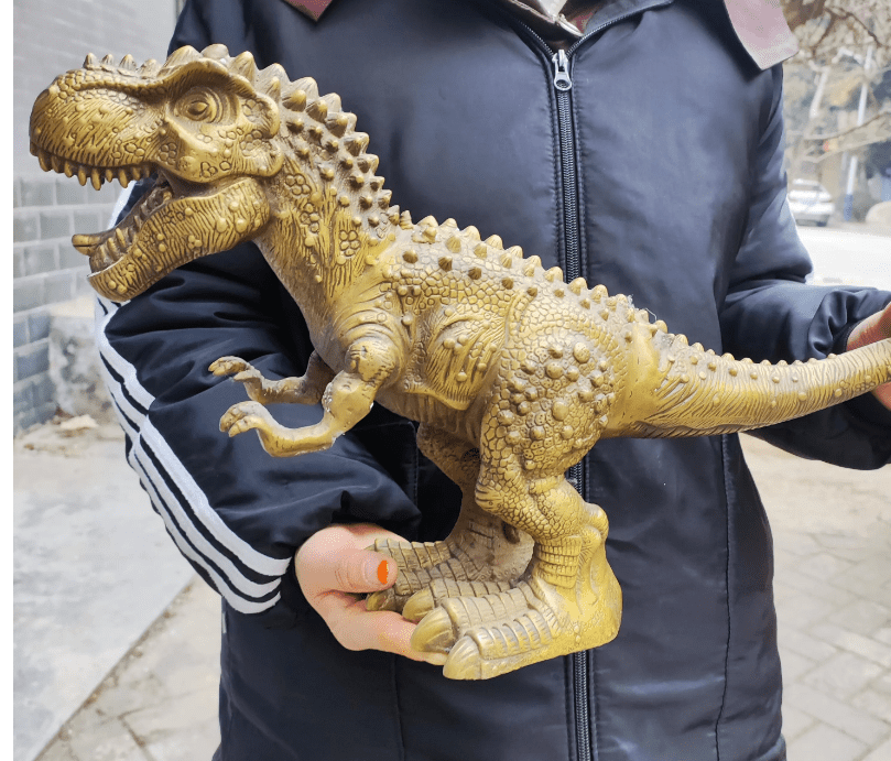 Huge Dinosaur Brass Copper Figure, Big Ornaments Toy Gift, Antique Dinosaurs Toy Figurine Desktop Huge Jurassic Period, Mini Cute Dinosaur