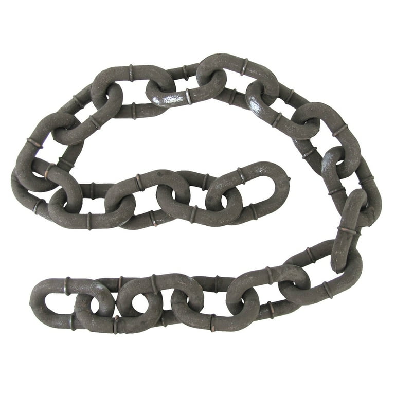 Huge Fake Chain Link Haunted House Prop Halloween Party Decor Costume Accessory Huge Fake Chain Link Haunted House Prop Halloween Party Decor Costume Accessory