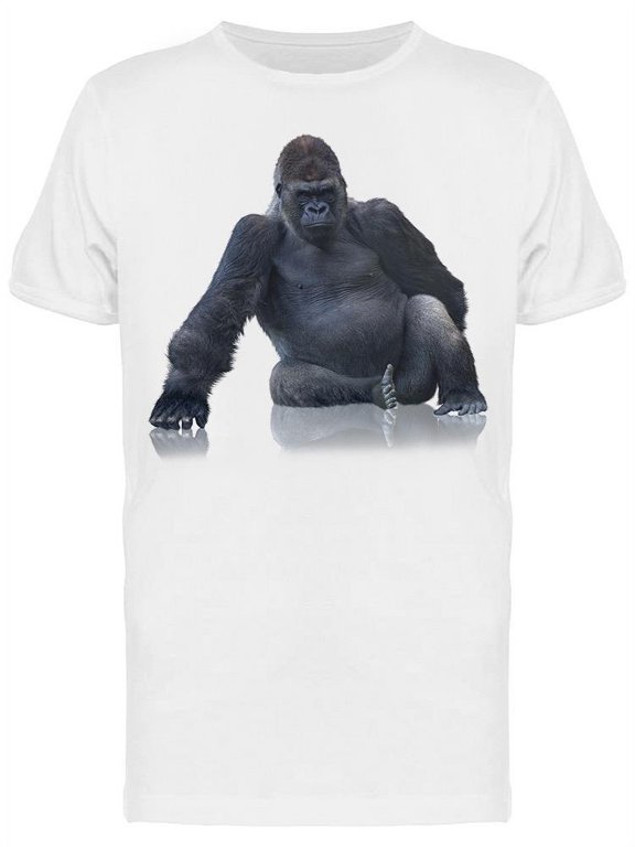 Huge Gorilla Posing T-Shirt Men -Image by Shutterstock, Male Medium