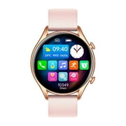 Huge Holiday Savings! Uhuya KT60 Smartwatch 1.39 Round Screen Bluetooth Call Offline Payment Assistant Waterproof Gold