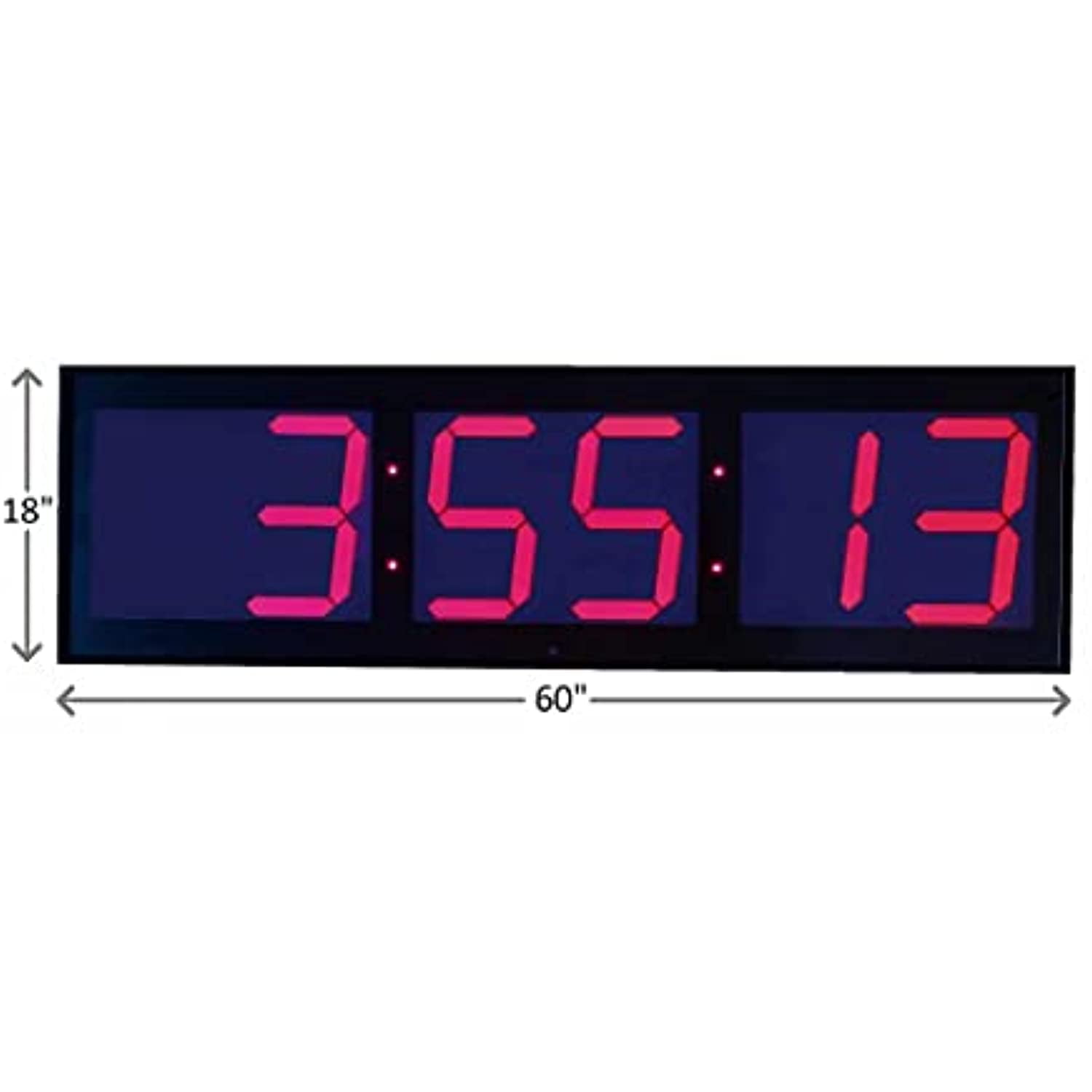 Huge Industrial Warehouse Cafeteria Gym Clock Stopwatch Countdown