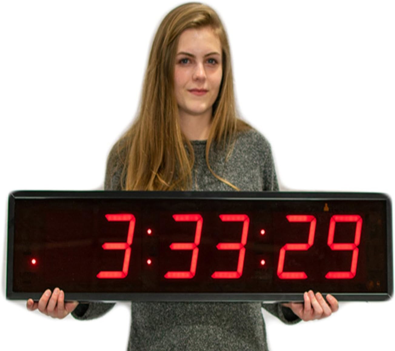 Huge Industrial Warehouse Cafeteria Gym Clock Stopwatch Countdown Timer