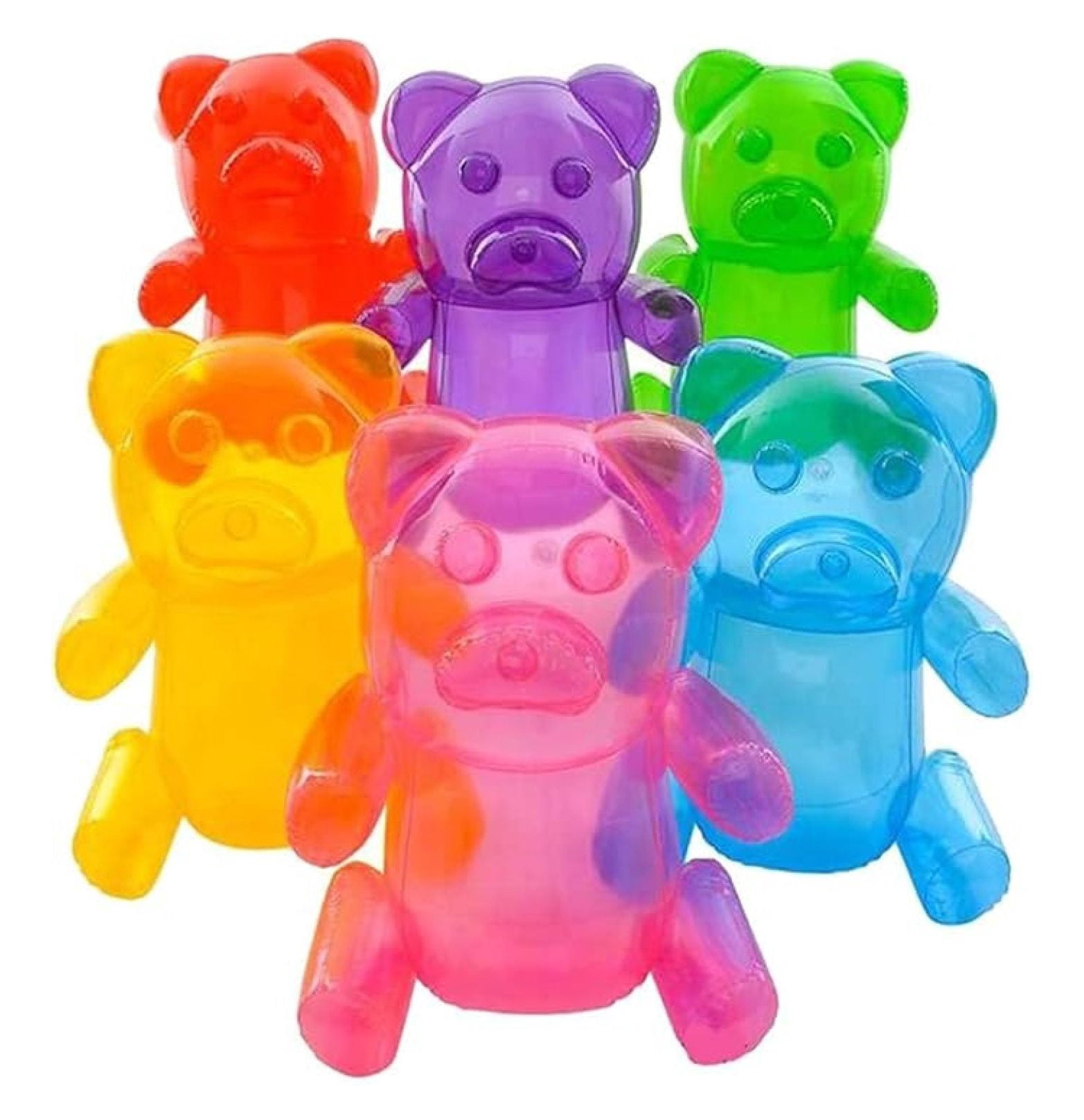 Huge Inflatable Gummy Bears Inflates Assorted Colors (About 24 Inches ...