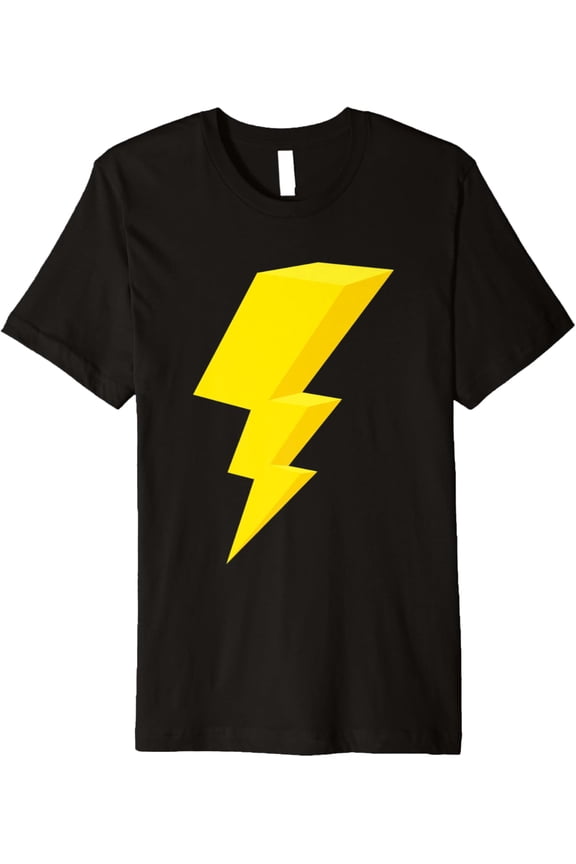 Huge Lightning Bolt Premium T-Shirt men and women can wear, black, white, gifts