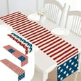 thumbnail image 1 of Huge Memorial Day Savings! Boovnll 4th of July Table Runner, 13x35" Stars Stripe Memorial Day Table Runner, Patriotic Table Runner for Patriotic Party Dining Table Decor, 4th of July Decorations, 1 of 7