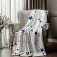 thumbnail image 1 of Fwttom 4Th of July Decorations, Independence Day Blanket Party Blanket Flannel Bed Blanket Usa Flag Day Themed Lightweight Sofa Throw Blanket, 1 of 6