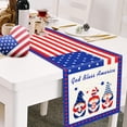thumbnail image 1 of Fwttom 4Th of July Decorations, Independence Day Patriotic Linen Table Flag - Red and White and Blue Decor, 1 of 4