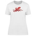 thumbnail image 1 of Huge Red Octopus T-Shirt Women -Image by Shutterstock, Female Small, 1 of 2