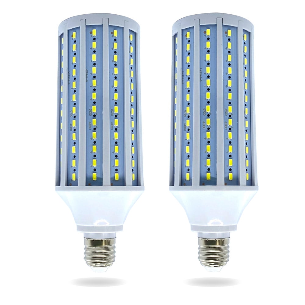 Huge Super Bright 30W LED Light Bulb, 200W Equivalent 144-Chip Corn Light E26 COB Bulb 3000lm 6000K White, 2-Pack