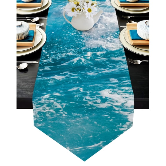 Huge Surf Roll Landscape Wedding Party Table Runners Coffee Table Decoration Home Garden Table Cloth
