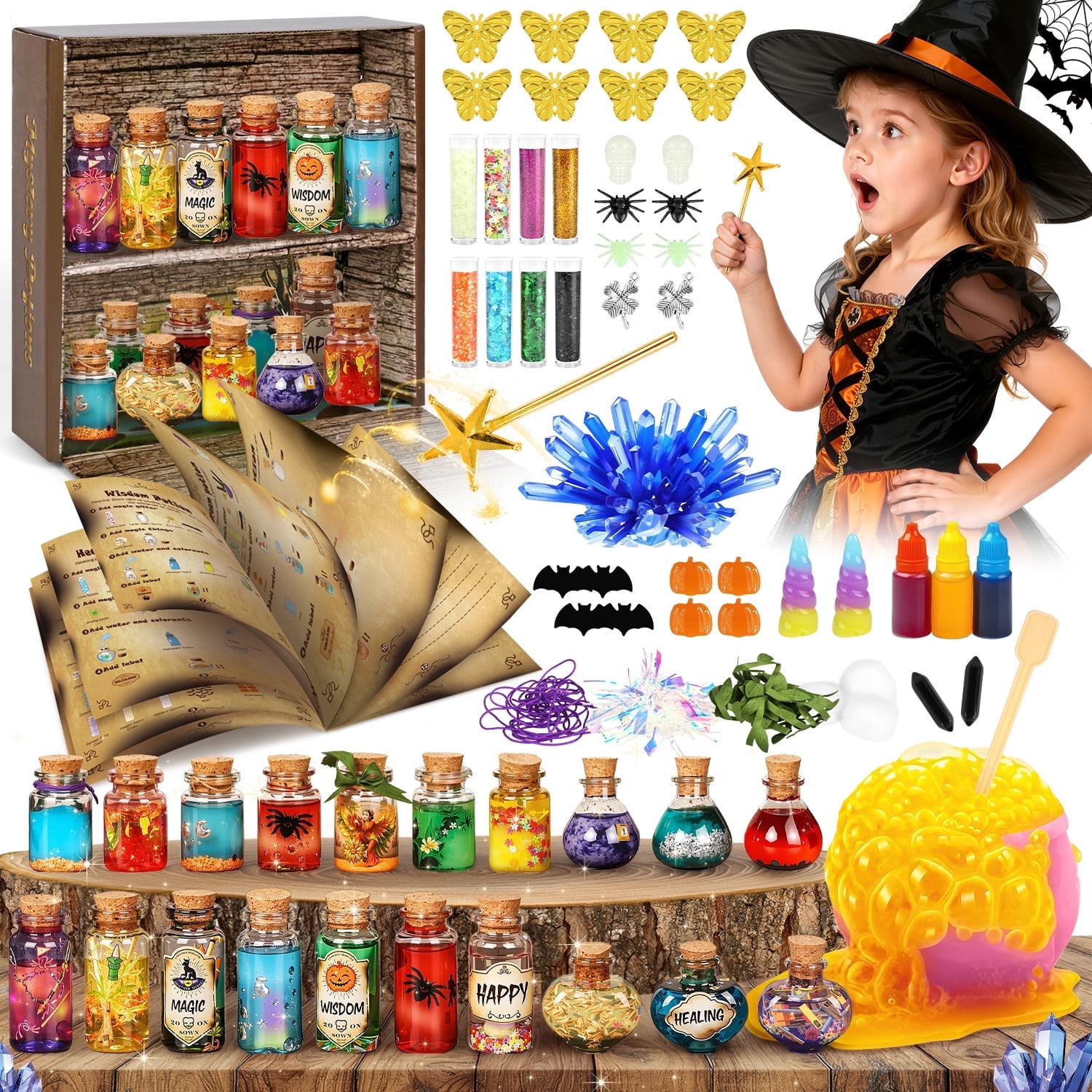 Huge Wave Art Toys Kit for Girls, Upgraded 85PCS DIY Art and Craft Kit, Christmas Birthday Gifts for Age 6 7 8 9 10+ Year Old Kids