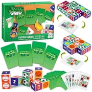 Huge Wave Family Board Game Children & Adults - 2 to 4 Players, Sports Block & Color Puzzle Games, 4 Difficulty Levels, Birthday Party Game Gift for Children & Adults Ages 4+