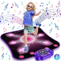 Huge Wave Dance Mat Toys for 3-12 Year Old Kids, 2023 Upgraded Electronic Dance Pad with Light-up, Music and Bluetooth, Christmas Toys for 3 4 5 6 7 8 9 10 11 12+ Year Old Girls Birthday Gift Ideas