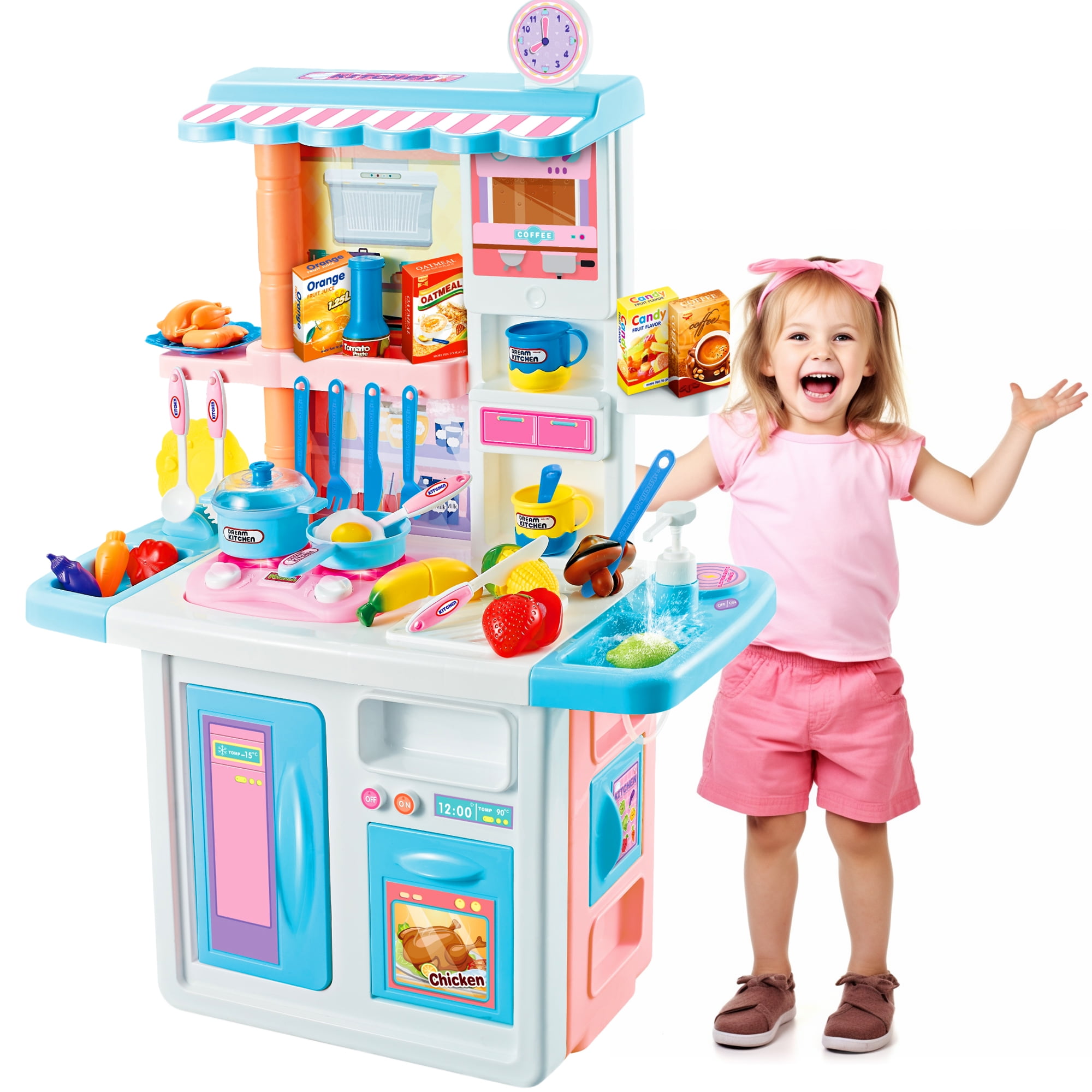 Dropship Modern Style Toy Kitchen Set For Boys& Girls 3+, Great Gift For  Christmas, Party, Birthday(Blue & Gold) to Sell Online at a Lower Price