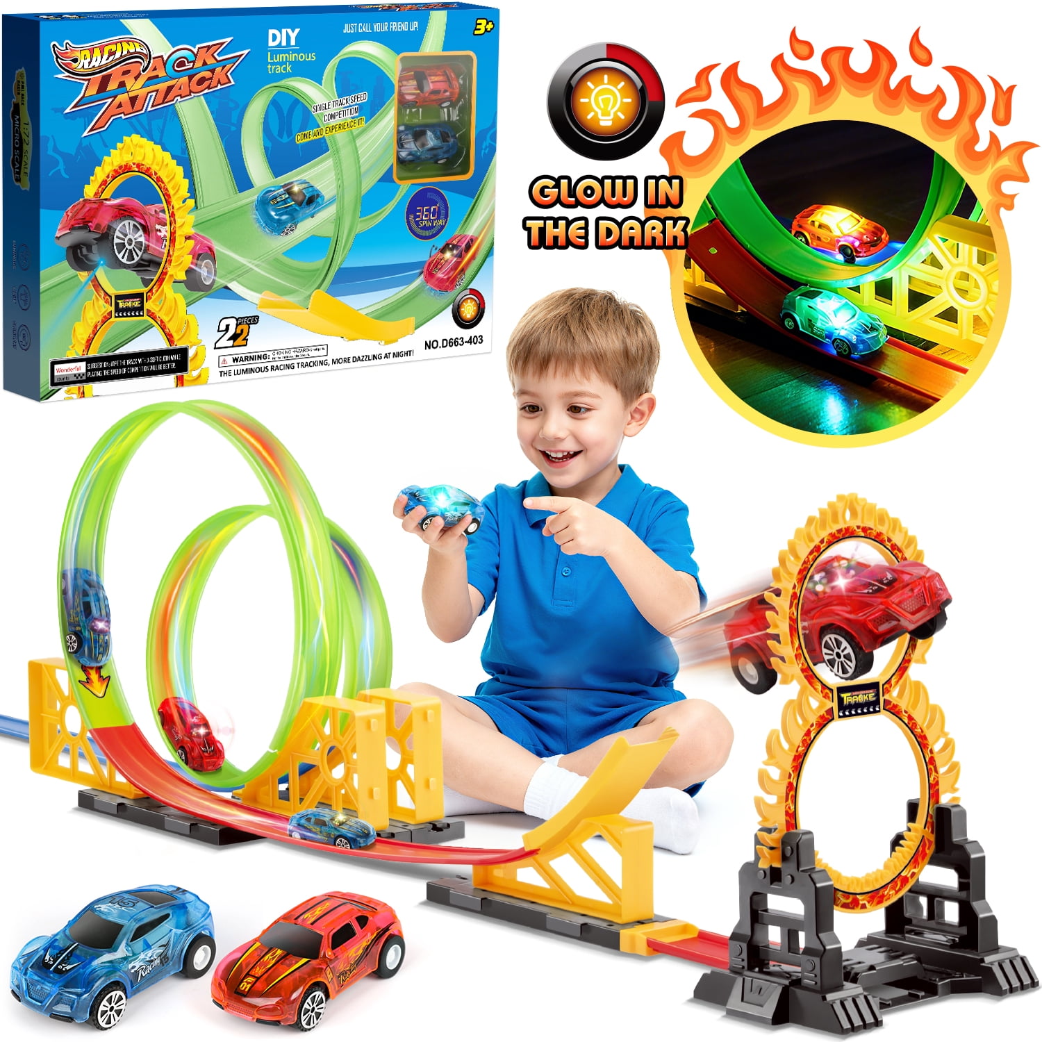 Loop-the-Loop Toy Tracks & Cars Set for Kids | Fun & Safe Play