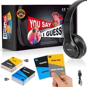Huge Wave Party Games Board Games for Adults, Lip Reading Game Based On The Headphone Challenge, 2+ Players 40,000 Funny Phrase Combos Ages 17+