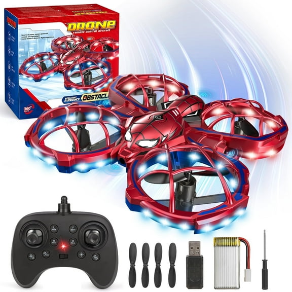 Huge Wave Stunt Drone for Kids, Beginners RC Quadcopter, with LED Light, 360 Roll, Altitude Hold, Birthday Gift for Boys and Girls Aged 6-12
