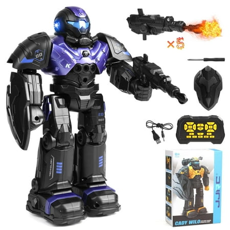 Huge Wave RC Robot Toys for Kids, Smart Robot Talking, Singing and Dancing, Programmable Interactive Gesture Sensing, Remote Control for Ages 4-12 Yeas Old Christmas Gifts(Purple)