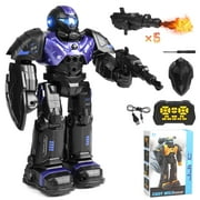 Huge Wave RC Robot Toys for Kids, Smart Robot Talking, Singing and Dancing, Programmable Interactive Gesture Sensing, Remote Control for Ages 4-12 Yeas Old Christmas GiftsPurple