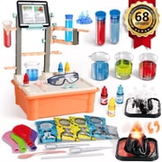 Huge Wave Science Kits for Kids Age 4-12, 68 Lab Science Experiments for Kids, Education Volcano Experiments Table Kit, STEM Chemistry Tools Set Christmas Gift for Boys Girls 4-12